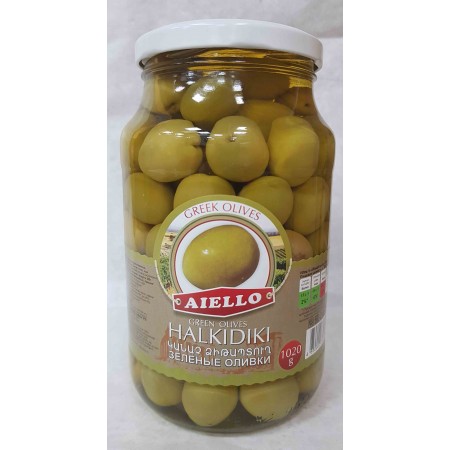 Зеленые оливки "AIELLO" - купить с доставкой в Домодедово