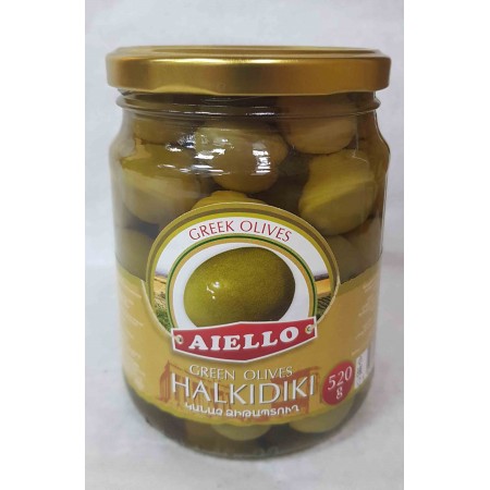 Зеленые оливки "AIELLO" - купить с доставкой в Домодедово